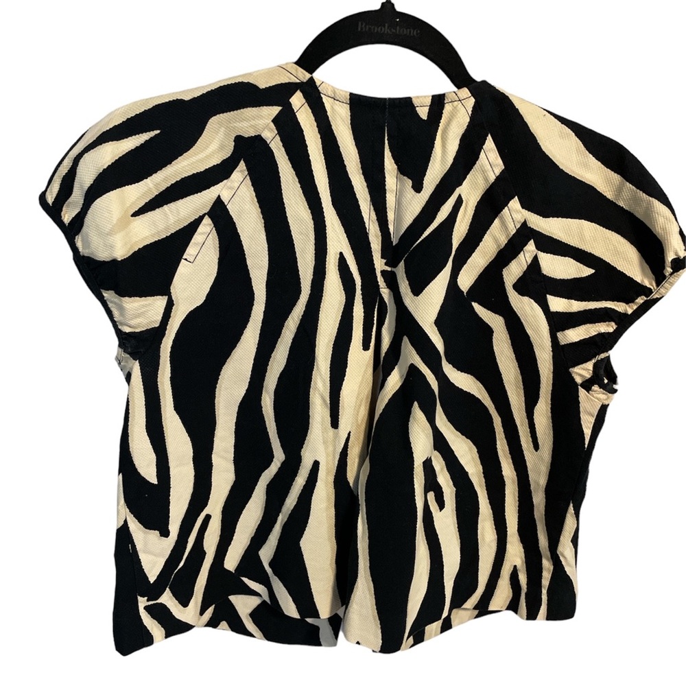 Express Design Studio Multi Color animal print Bolaro Jacket Sz Small - Picture 1 of 6